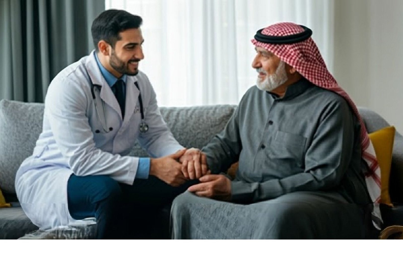A physician with a patient